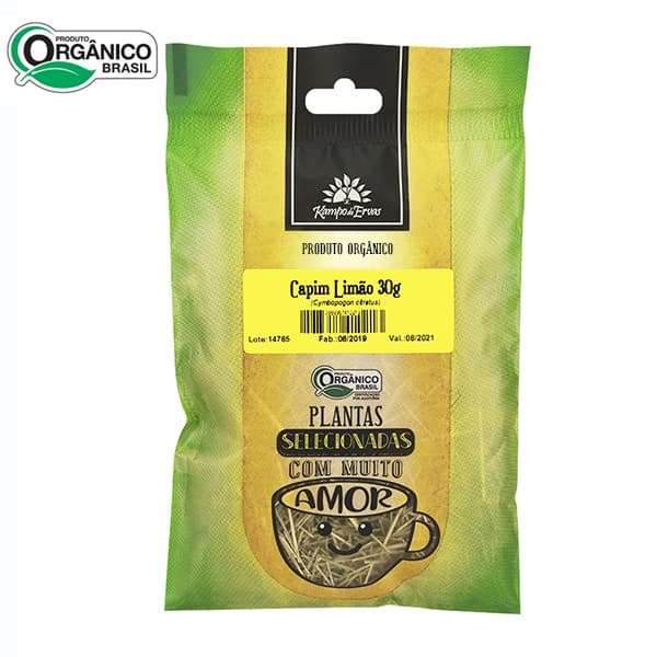 Capim Limão Orgânico In Natura Certificado 30g Kampo de Ervas