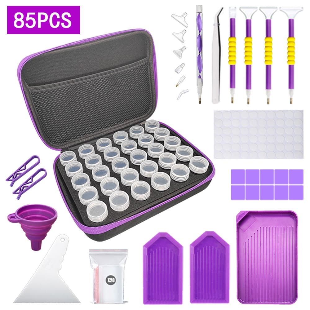 Caneta Para Pintura DIY Diamante 5D Com Ponto Cruz Ferramentas Conjunto De Bandeja De Argila