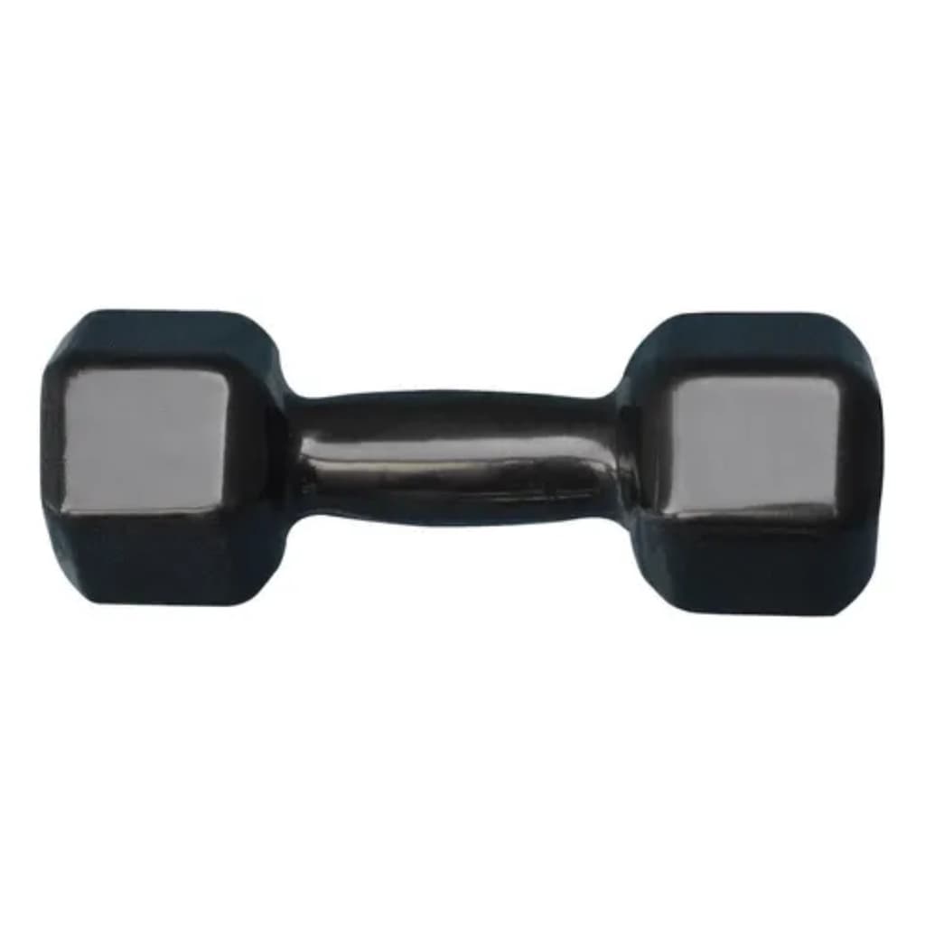 Halter Sextavado Emborrachado 12kgs Musculação Academia Casa
