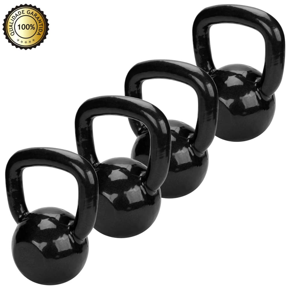 Kit Peso Kettlebells P/ Treino Academia Musculação Funcional