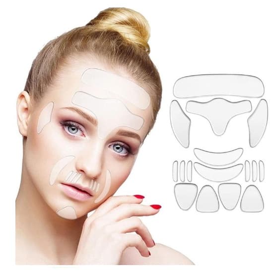 Anti-idade Rugas Patche Facial reutilizavel 16 Adesivos