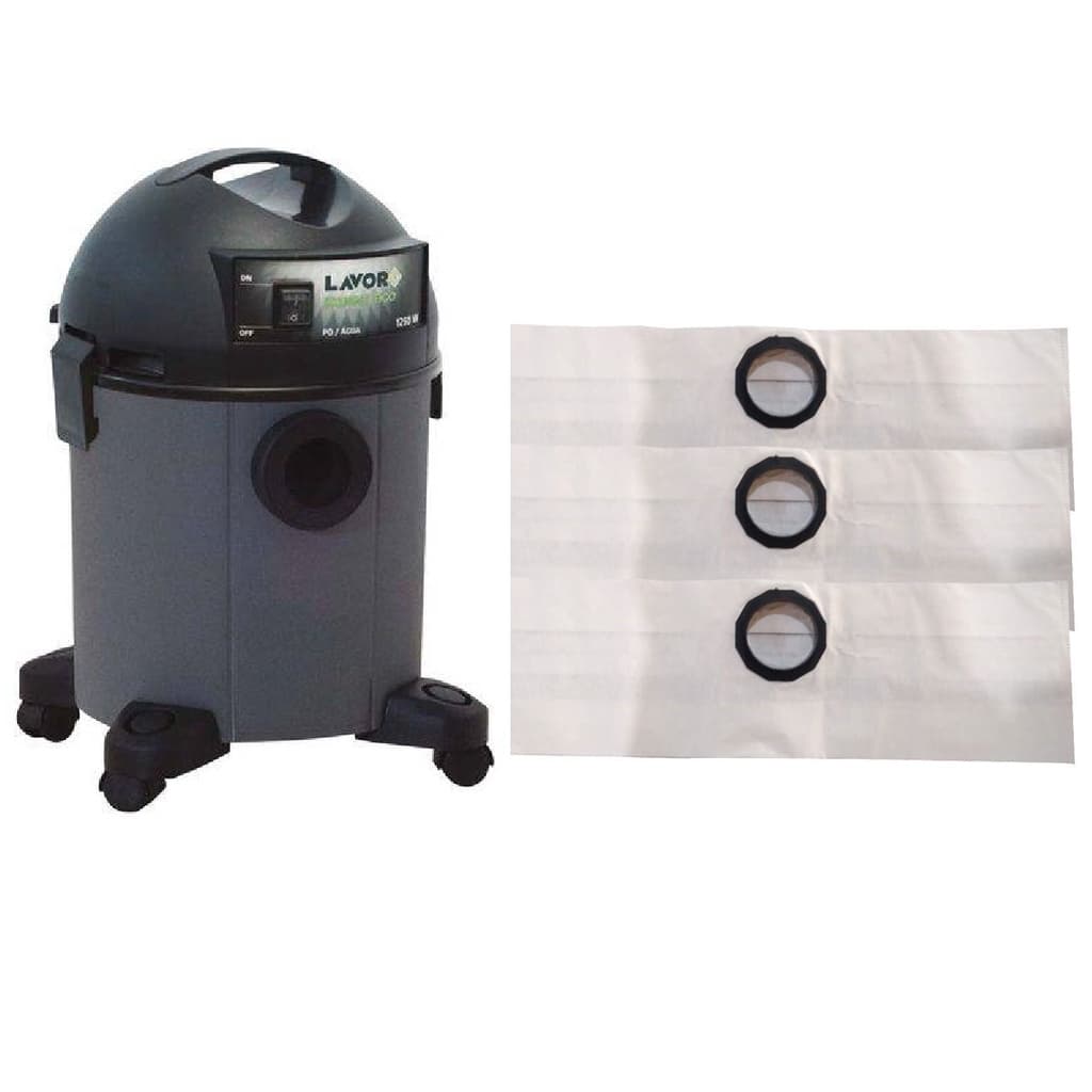 Saco Descartável Aspirador Pó Lavor Wash Compact Eco 22 L C/ 03 Un.