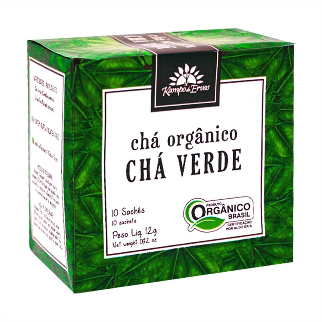 Chá Verde Orgânico 10 Sachês Kampo de Ervas