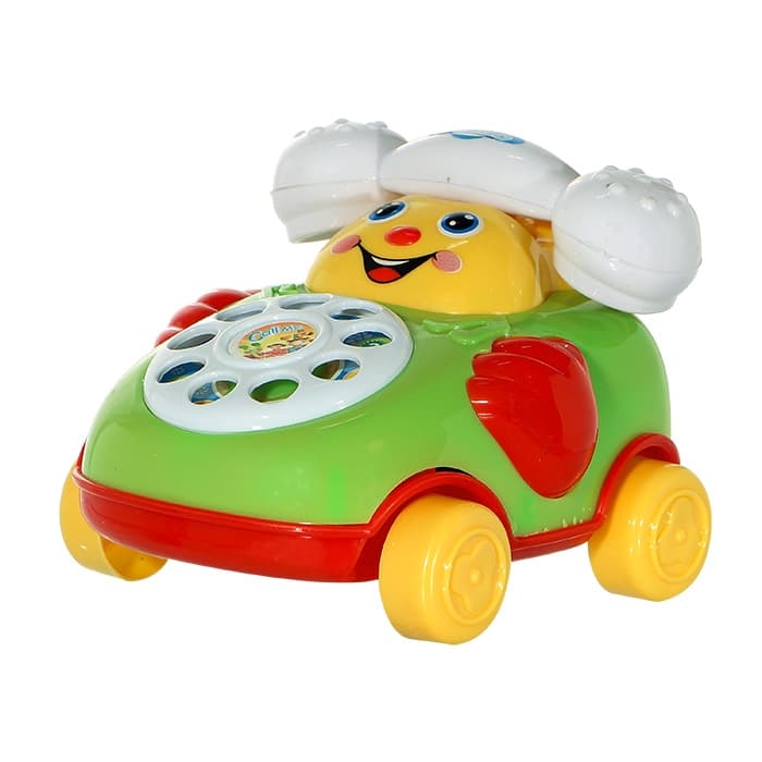 Telefone de Brinquedo para Bebê Com Música Telefone Carrinho a Corda Educacional e Desenvolvimento