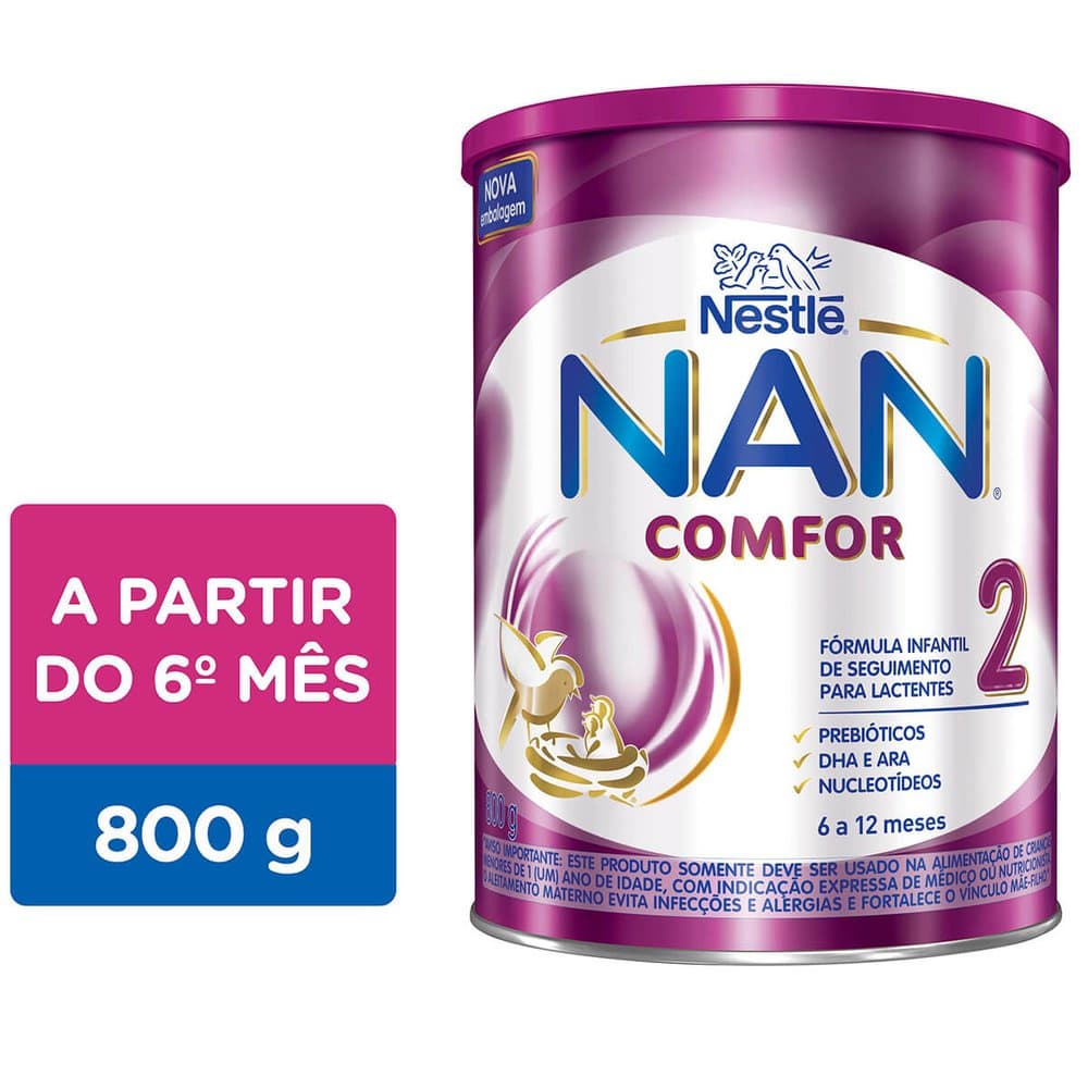 Formula Infantil Nan Comfor 2 800Gr