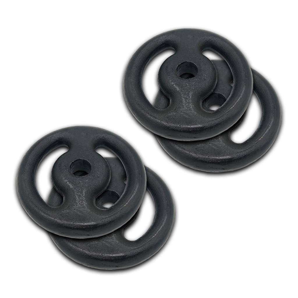 Kit 2 Pares (4 Unidades) De Anilha Pintada 3kg | Anilha Para Halter De Peso Para Musculação Treino Em Casa Peso De Academia