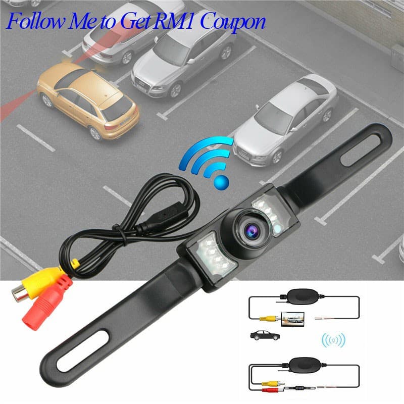 Câmera De Visão Traseira Do Carro Quadro Da Placa De Licença À Prova Dwaterproof Água Noturna Backup Reversa