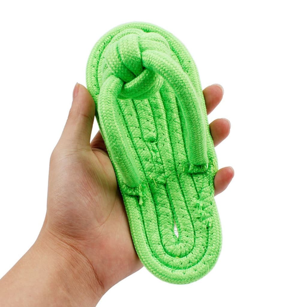 Brinquedo Pet para Cachorro Corda Chinelo Mordedor Resistente Sortido Puxador Divertido Anti Stress