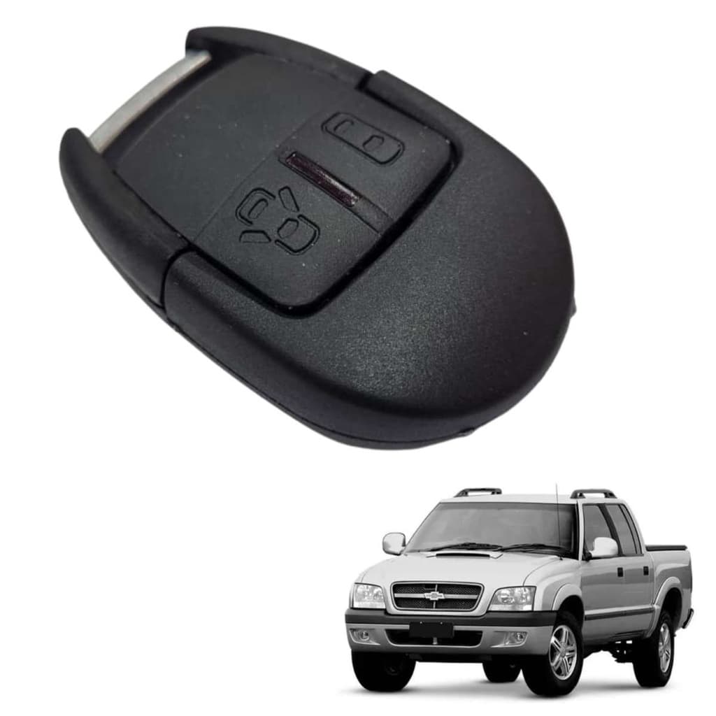 Chave Carcaça Para Chevrolet S10 de 2 Botões Desenho Carrinho