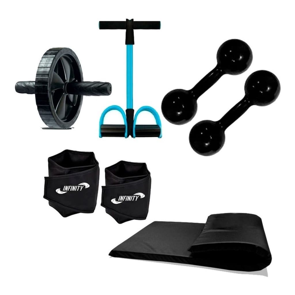Kit Ginástica Fitness Treino Em Casa 5 Itens
