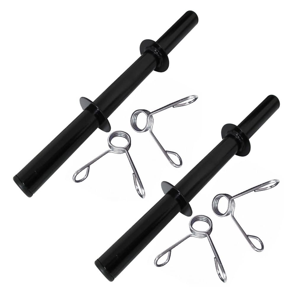 2 Barras 40cm Oca Com Presilhas | Halter De Peso Para Musculação Treino Em Casa Peso De Academia