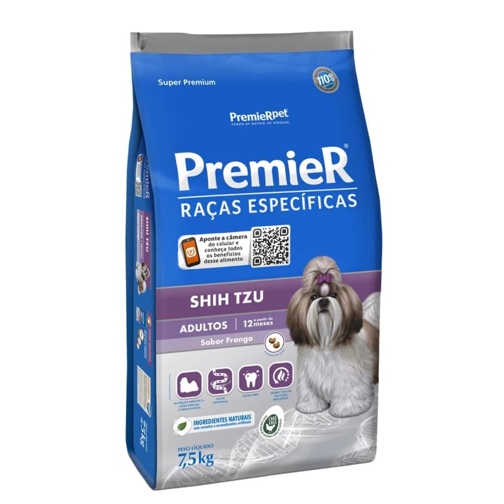 Ração Premier Raças Específicas Shih-tzu Adulto 7,5kg