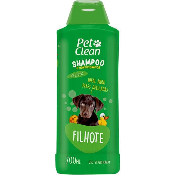 Shampoo e Condicionador Filhotes Pet Clean 700 mL para Cães e Gatos