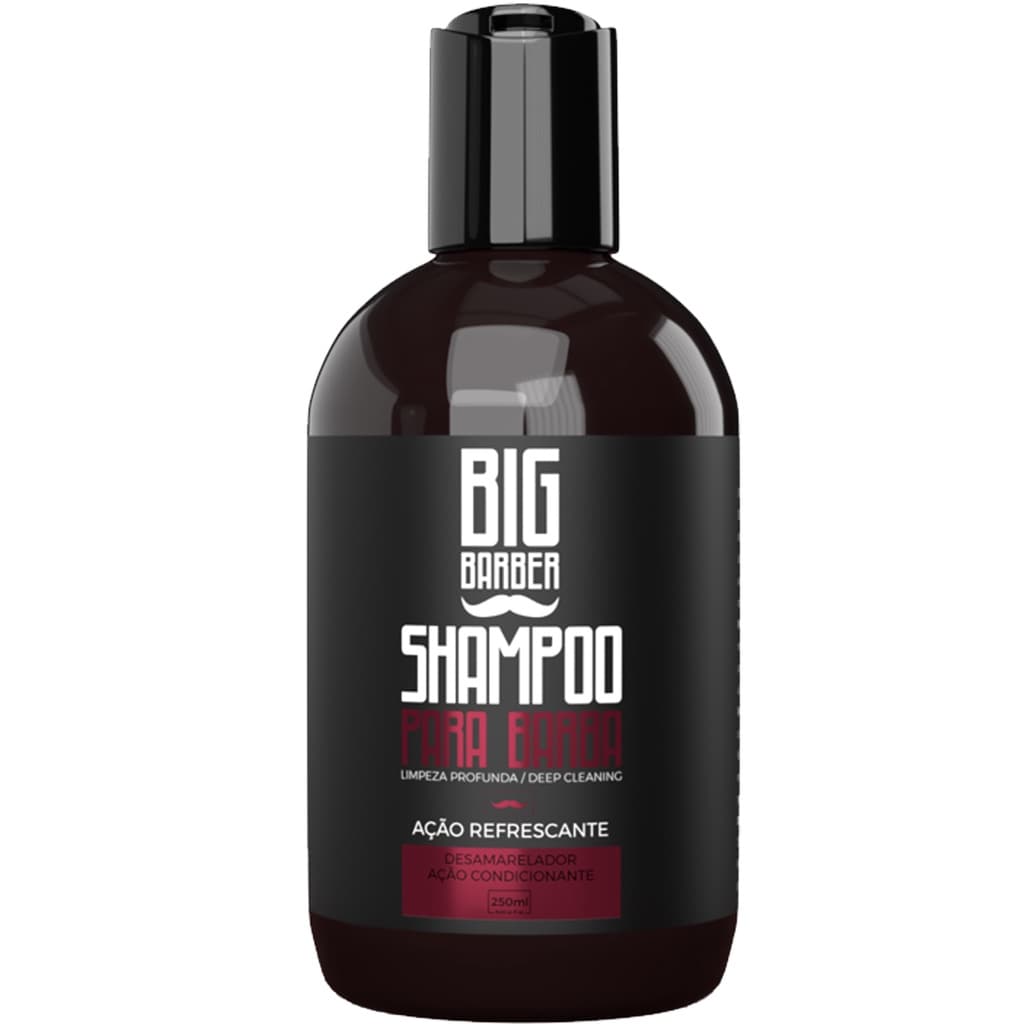 Shampoo Para Barba Big Barber Limpeza Profunda Hidratante
