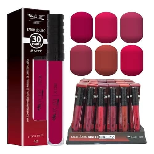Batom Matte Líquido 30 Horas Max Love
