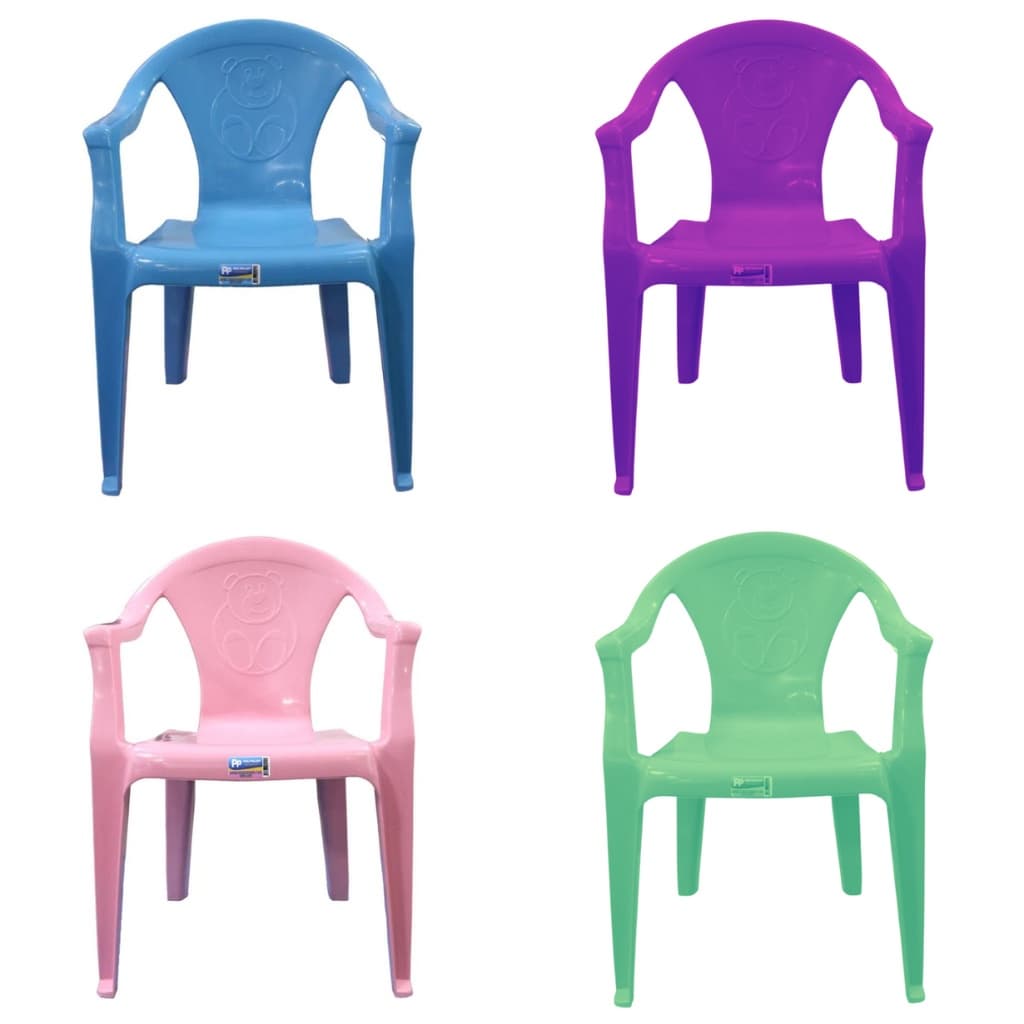 Cadeira Poltrona Infantil Ursinho para Desenhar, Pintar e Estudar. Empilhável, Leve e Ergonômica. Suporta até 20kg