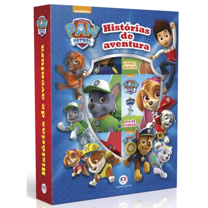 Livro Box com 6 Minilivros Patrulha Canina - Histórias de aventura