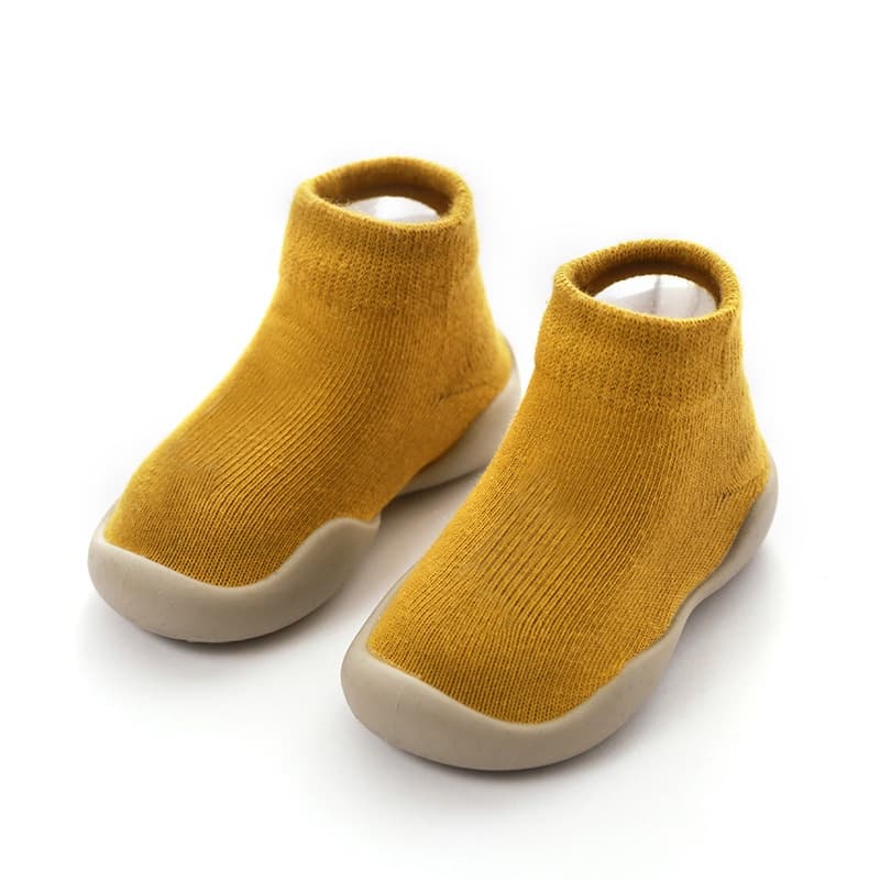 2023 Sapatos De Bebê Primeiros Andadores Primeiro Andador Menina Crianças Sola De Borracha Macia Sapato Botas De Malha Antiderrapante