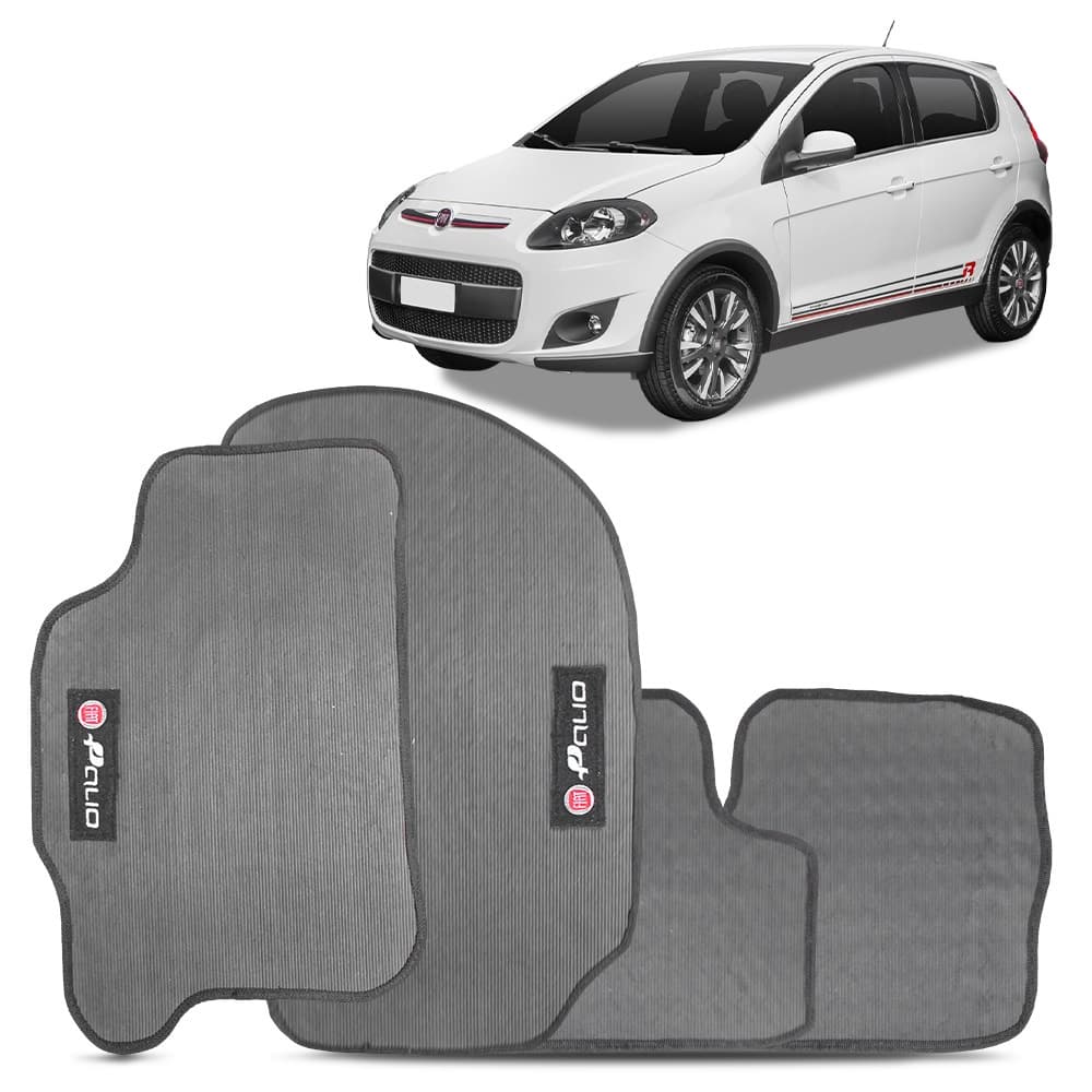 Tapete Palio G5 2012 a 2018 Tapete de Borracha Automotivo Impermeável PVC Molde da Medida do Carro