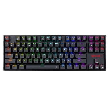 Teclado Mecânico Kumara Pro Preto RGB Switch Marrom Redragon Novo