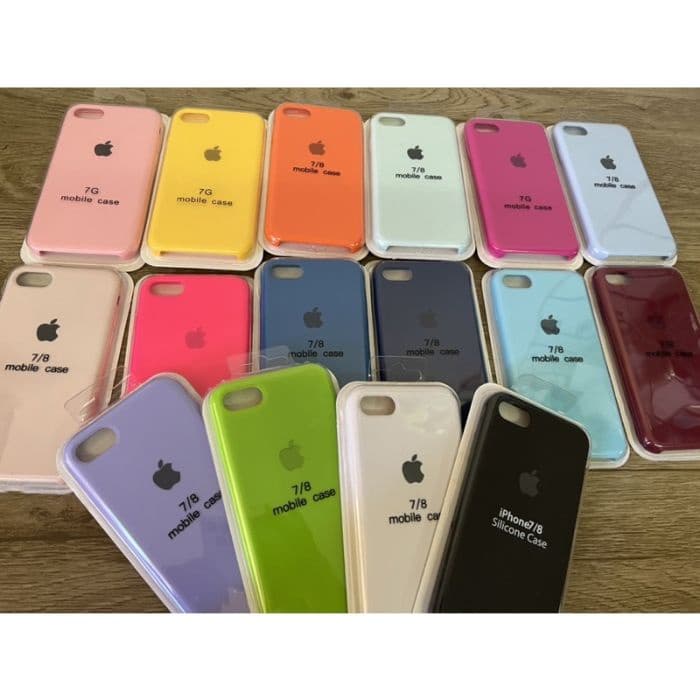 Para iPhone 7 8 SE 2 3 Geração Capa Silicone Aveludada Premium