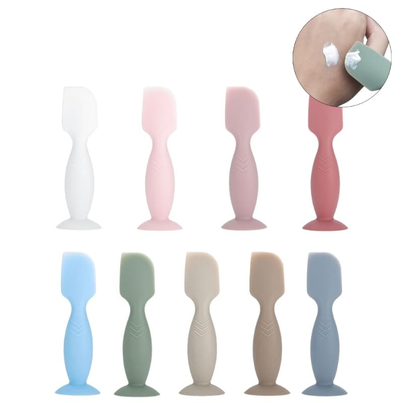 KIN Espátula De Creme Para Fraldas De Bebê , Aplicador De Escova De Silicone Macio Bunda , Recém-Nascido