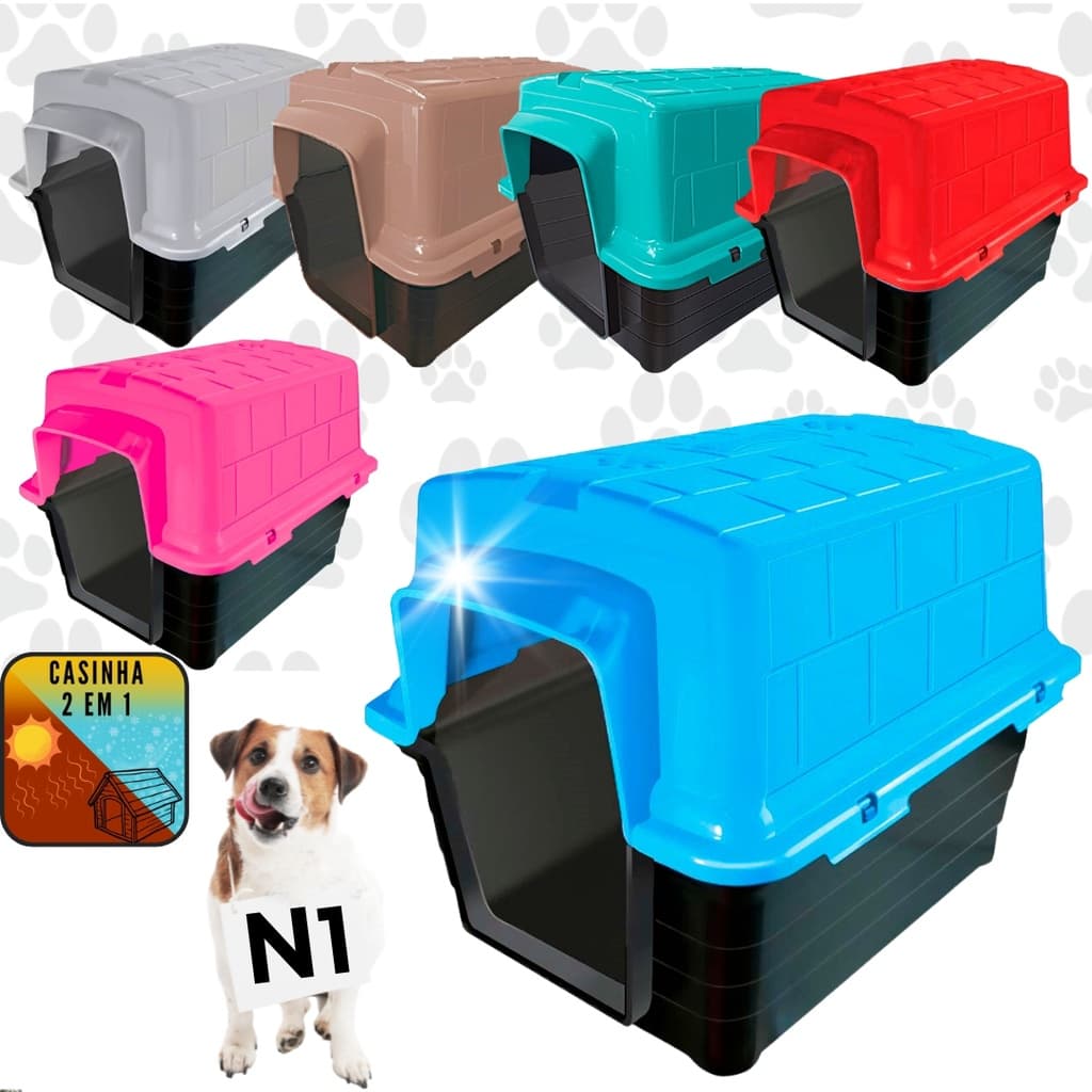 Casinha Casinha Casa Cachorrinho Cão Dog 2 Em 1 N1 Furacão Pet