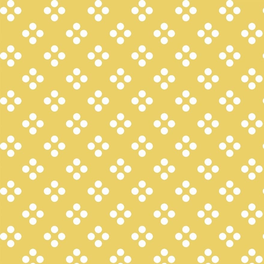 Tecido Patchwork 4 Dots Amarelo 13907