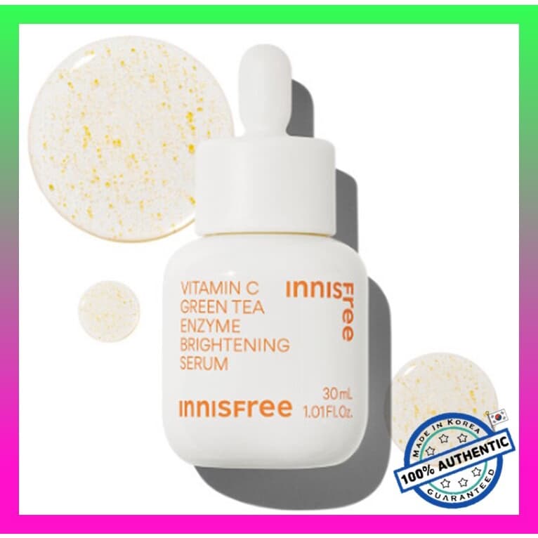 Vitamina C Soro Iluminador Enzimático De Chá Verde 30mL / innisfree Vitamin C Green Tea Enzyme Brightening Serum 30mL