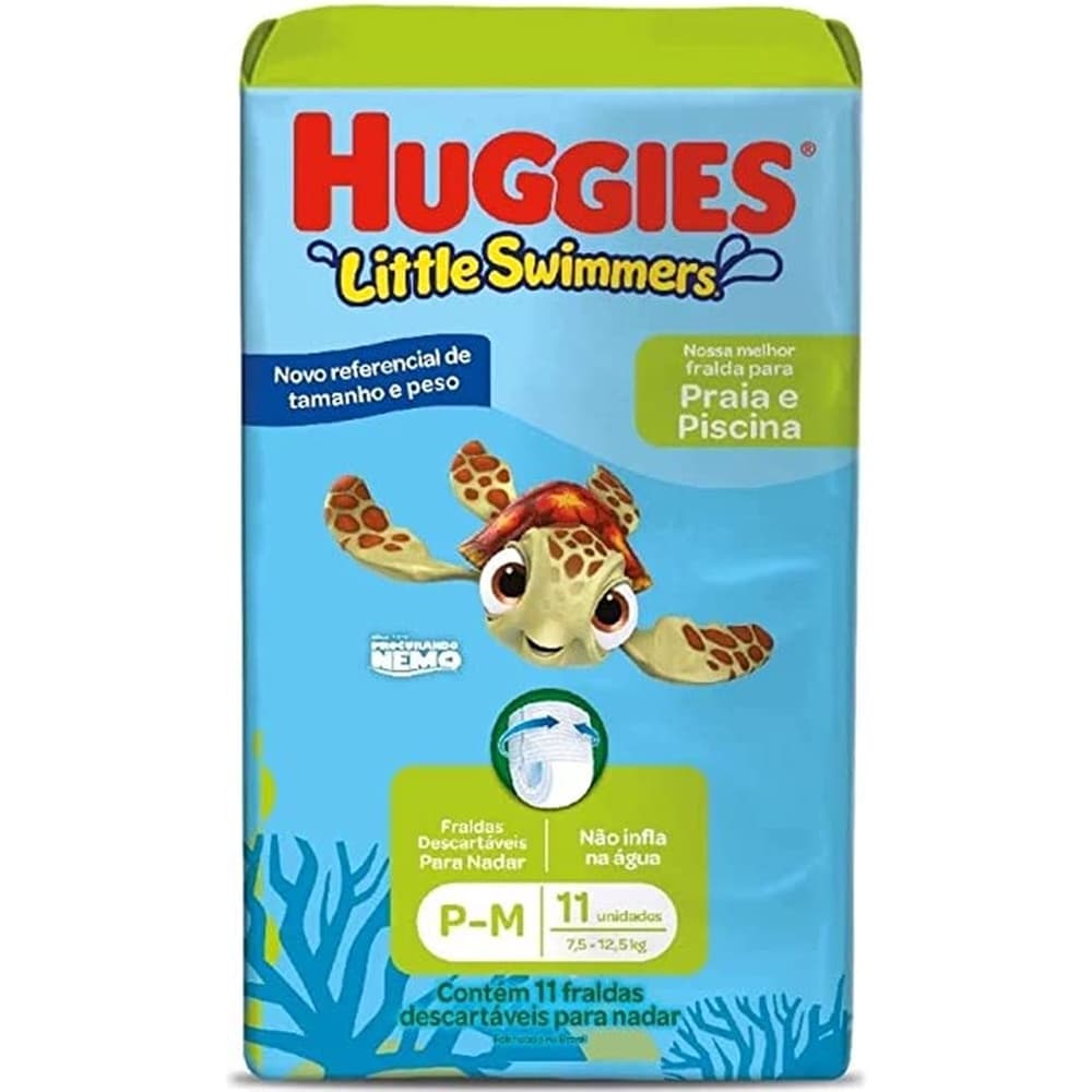Fralda Huggies Infantil Little Swimmers P/M 11 Unidades