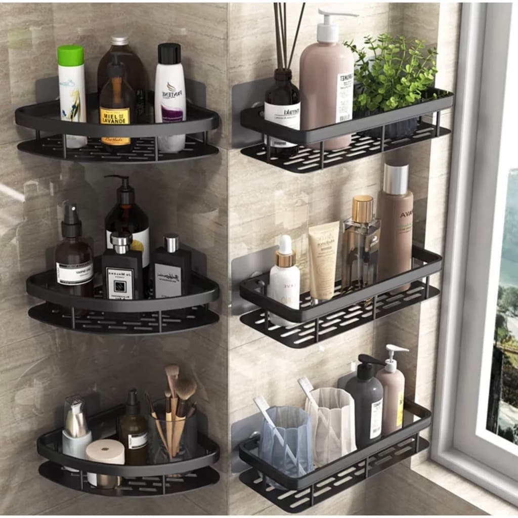 SUPORTE PARA SHAMPOO PARA USO NO BANHEIRO NA PAREDE de alumínio suporte organizador multiuso