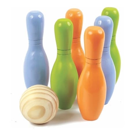 Brinquedo Educativo Boliche De Brinquedo Em Madeira New Art Toys