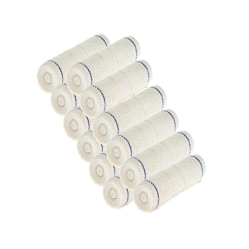 Kit 12 Ataduras De Crepe (Crepom) 12cm x 1,8m 13 fios  - Polar Fix
