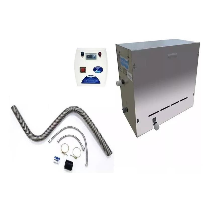 Kit Completo Sauna Steam Inox 6kw Sodramar Kit Instalacao