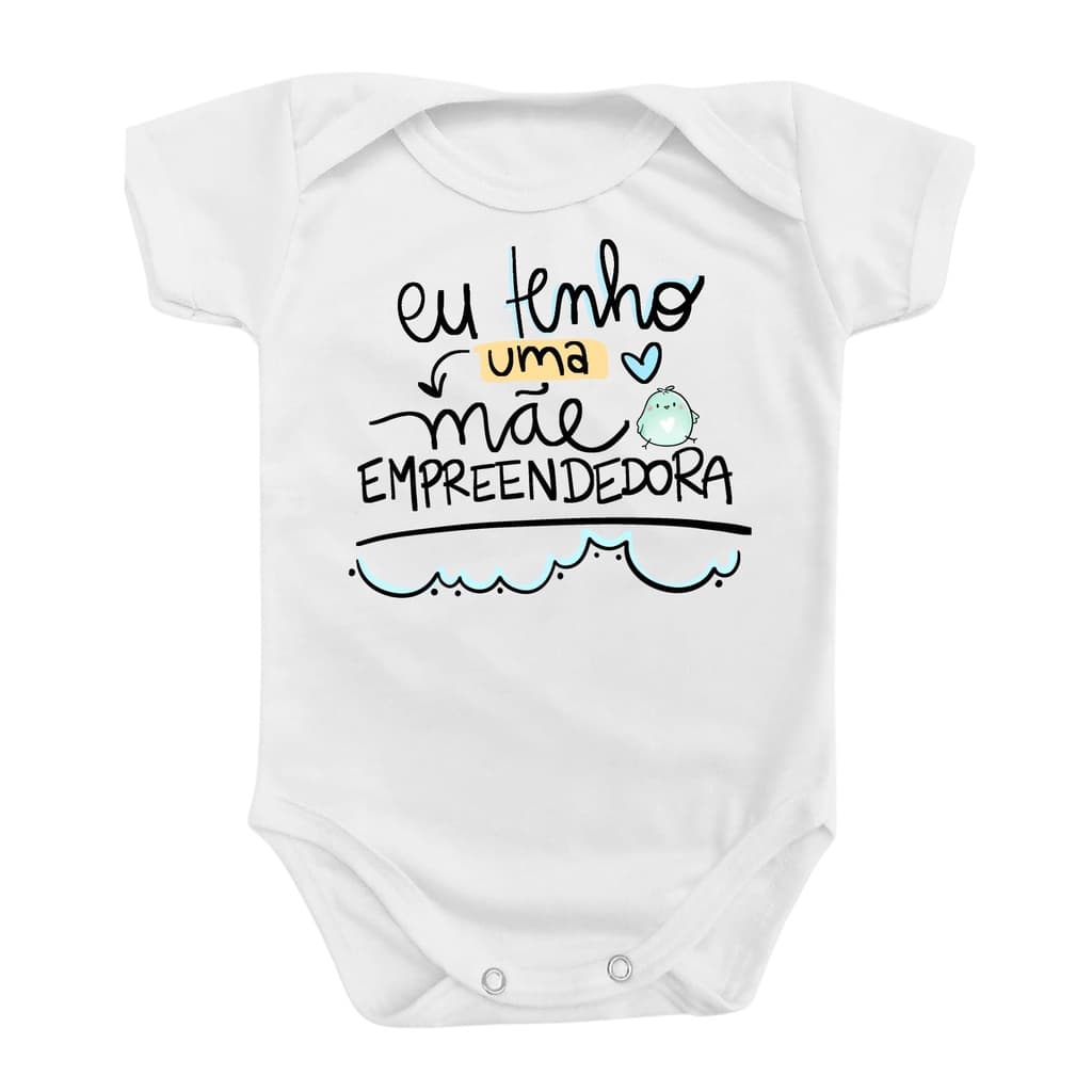 Body Roupa Bebê Infantil Menino Menina Mamãe Empreendedora