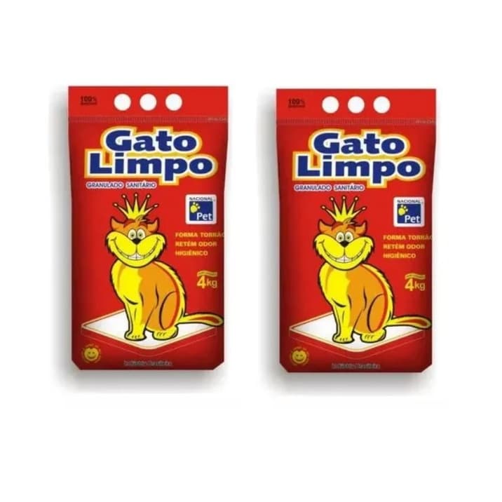 Areia Sanitária para Gatos Gato Limpo 8 kg