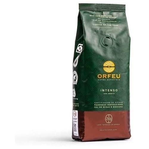 Kit com 10 Café em Grãos Orfeu Intenso 250g