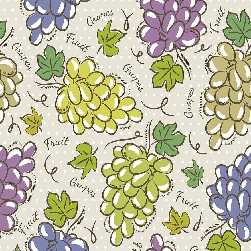 Tecido Patchwork Grapes Modern Kitchen Creme 13206