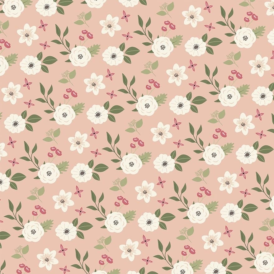 Tecido Patchwork Flores Matutinas Botânica 13807