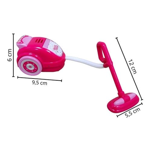 MINIATURA ASPIRADOR PÓ INFANTIL BW165, Aspirador De Pó De Brinquedo Infantil Para Crianças, O mini aspirador possui bolinhas que giram e fazem som ao serem acionadas, além de possuir um design lindo e realista.