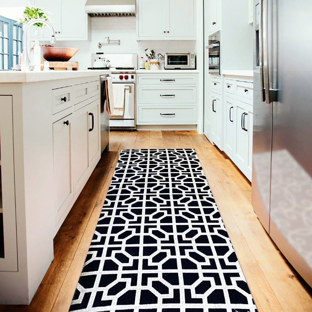 Tapete Passadeira Sala/Quarto/Cozinha com Antiderrapante Estampado