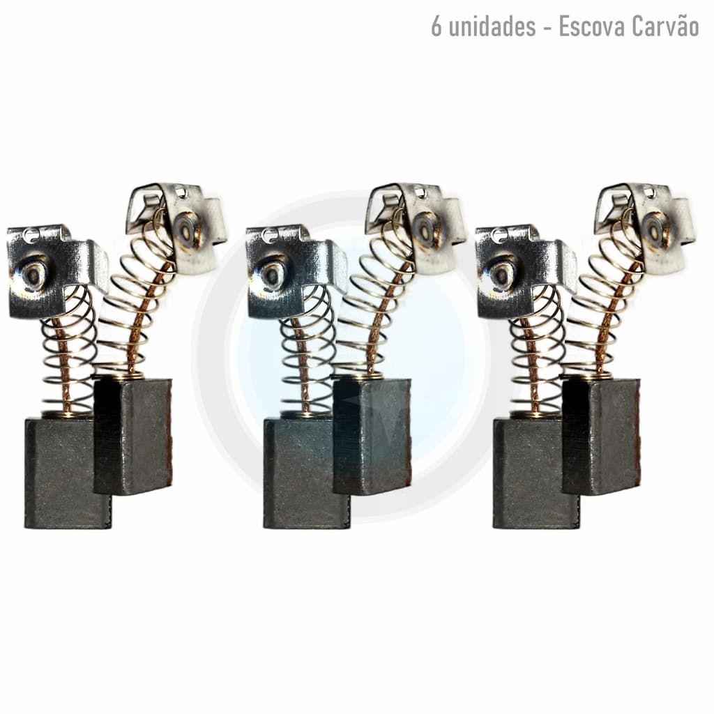 6 unidades Escovas Carvão Serra Mármore Bosch Gdc-14-40 150