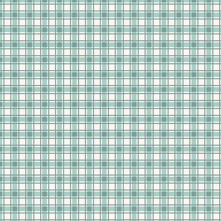 Tecido Patchwork Xadrez Azul Frutas RT454