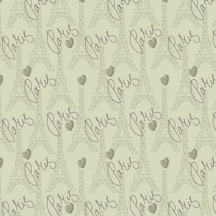 Tecido Patchwork Torres Paris Verde (60cm) RT248