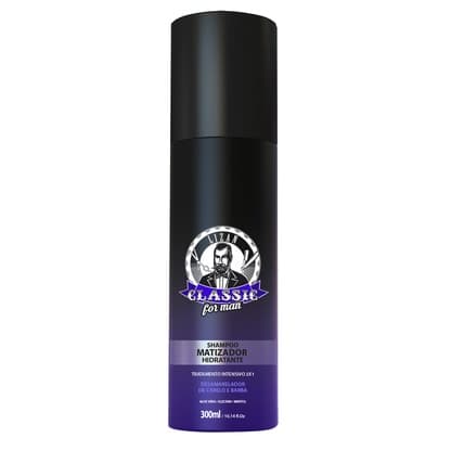 Shampoo Matizador Hidratante Lizan Silver Line Classic 3X1 300ml