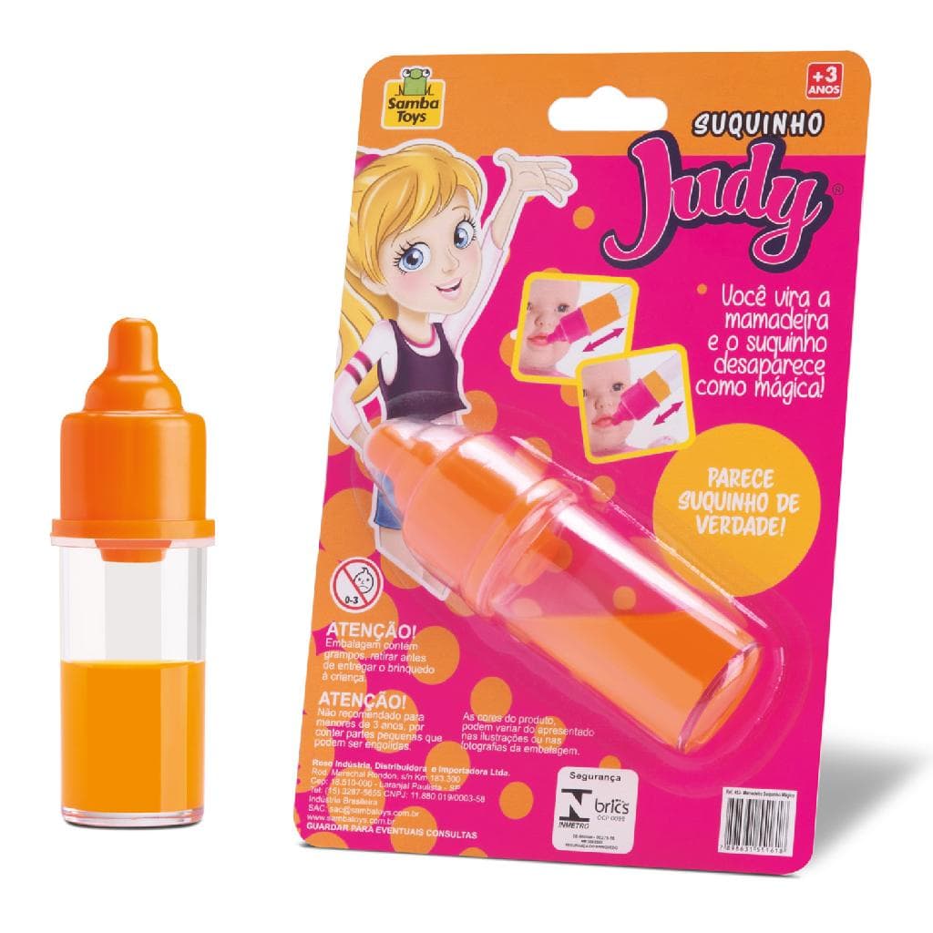 Brinquedo Para Boneca Mamadeira Magica Suquinho Judy