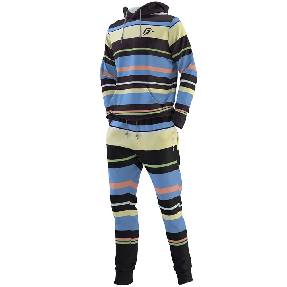 Conjunto Moletom Canguru Listrado Alabama Coast Stripes 3