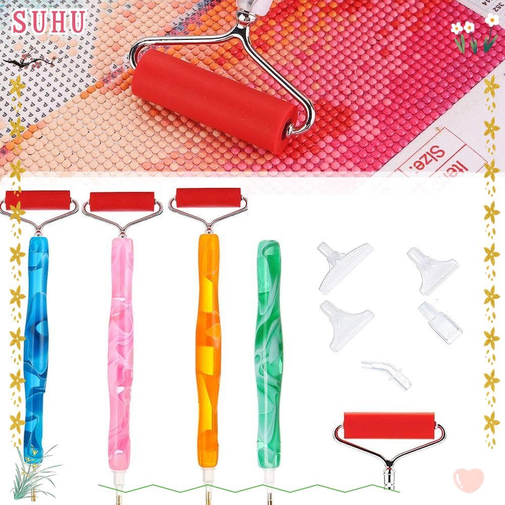 SUHU Caneta Para Pintura Com Diamante , Ponta De Glitter , Novas Canetas 5D Acessórios DIY Craft Rolo De Pregos
