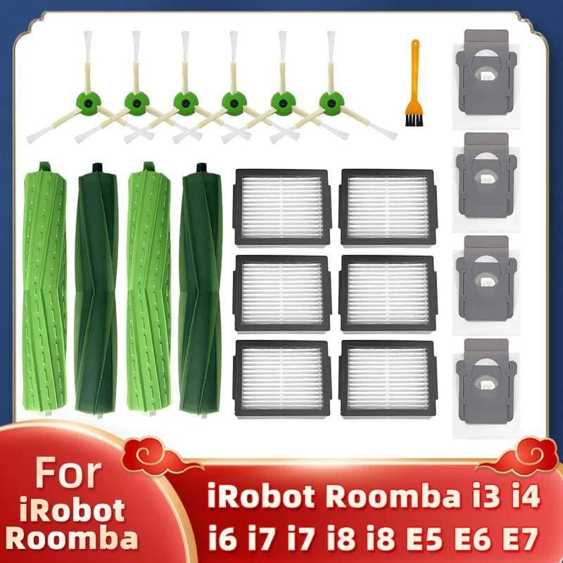 Para IRobot Roomba i3 i4 i6 i7 i8 j7 E5 E6 E7 Robô Aspirador De Pó Acessórios Substituição Da Escova Principal Lateral F