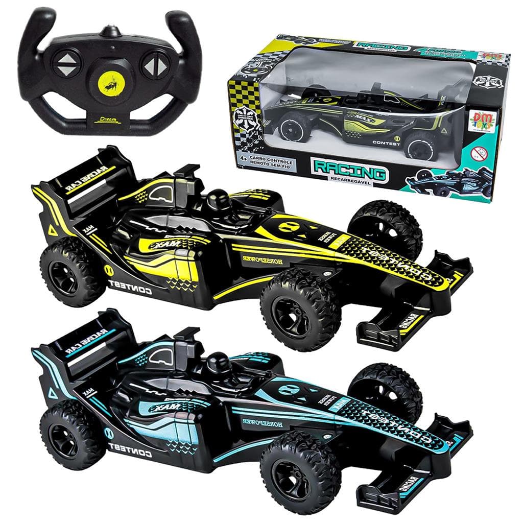 Carrinho Formula 1 Controle Remoto Corrida Brinquedo - Dm Toys